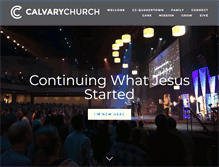 Tablet Screenshot of calvary-church.com